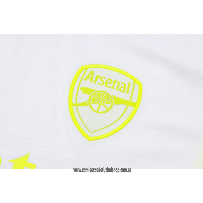 Chandal del Arsenal 23-24 Manga Corta Blanco - Pantalon Corto